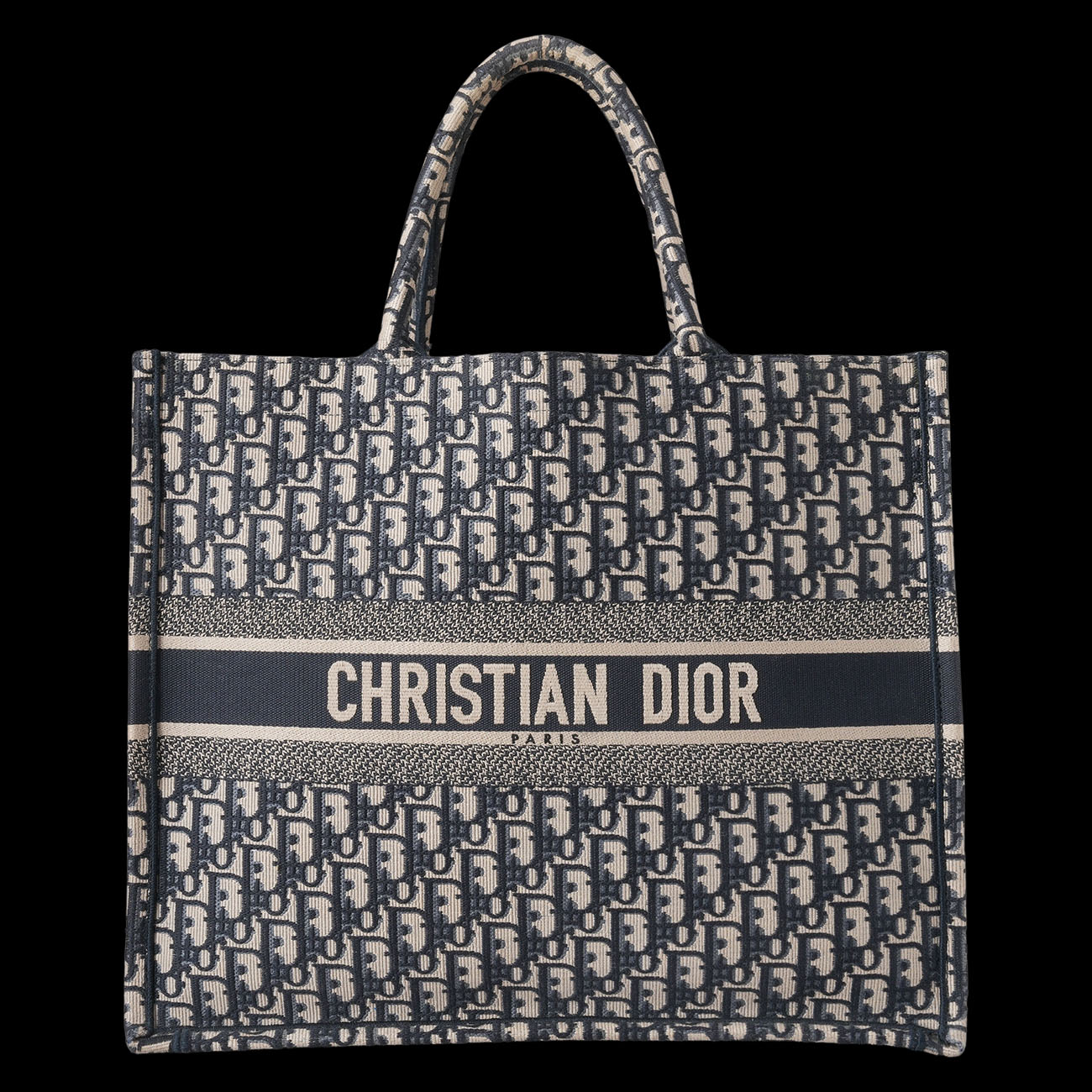 CHRISTIAN DIOR(USED)디올 오블리크 북토트 라지